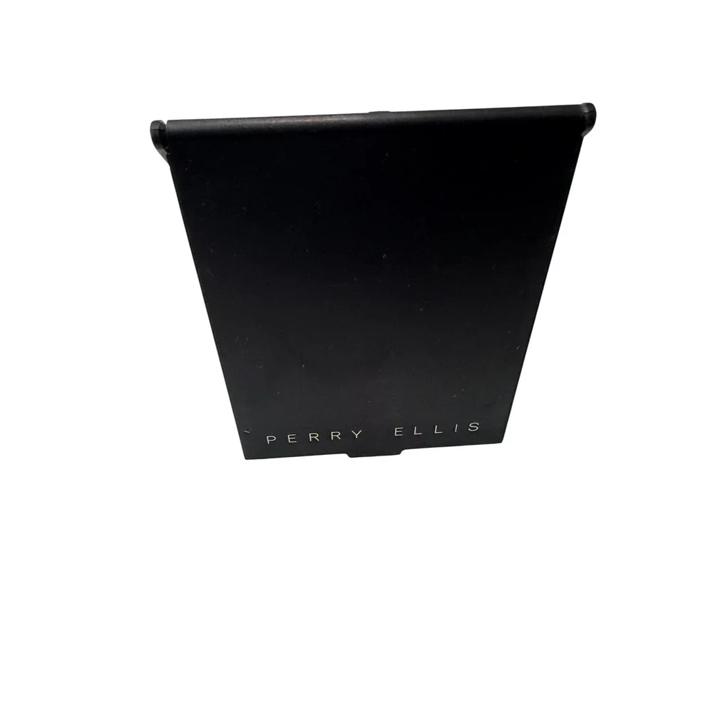 Perry Ellis Black Folding Travel Mirror Portable Stand Up Compact Vanity